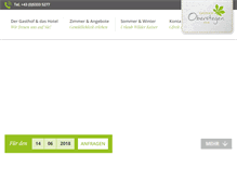 Tablet Screenshot of gasthof-oberstegen.at